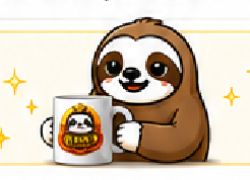 Lazy Sloth mascot